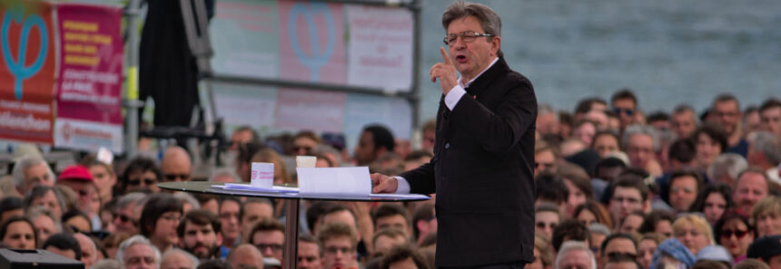 Jean-Luc Mélanchon en meeting