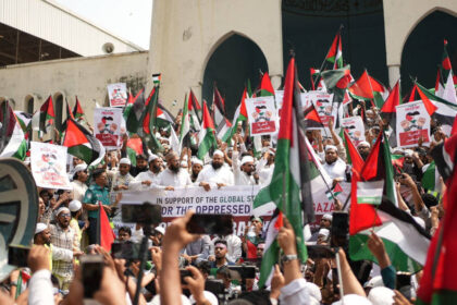 Rassemblement organisé à Gaza le 8 décembre 2012 à l’occasion du 25e anniversaire du Hamas.