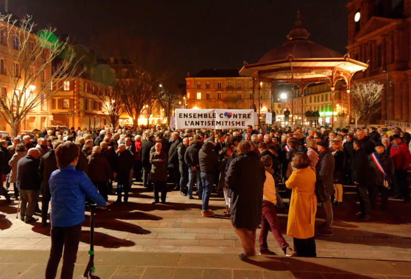 Rassemblement contre l’antisémitisme à Belfort en février 2019