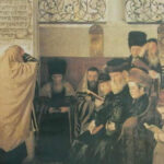 peinture representant kippour a la synagogue