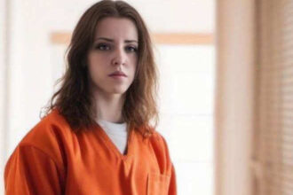 femme dans une prison