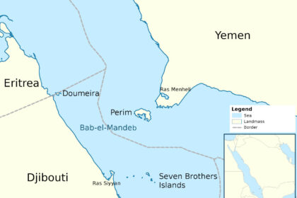 carte du detroit de Bab-El-Manded
